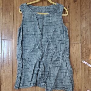 Chalet linen tunic Sleeveless Top